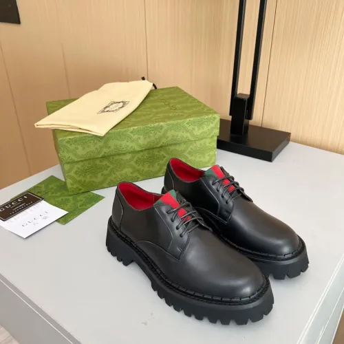 Replica Gucci Oxfords Shoes For Women #1393041 $92.00 USD for Wholesale