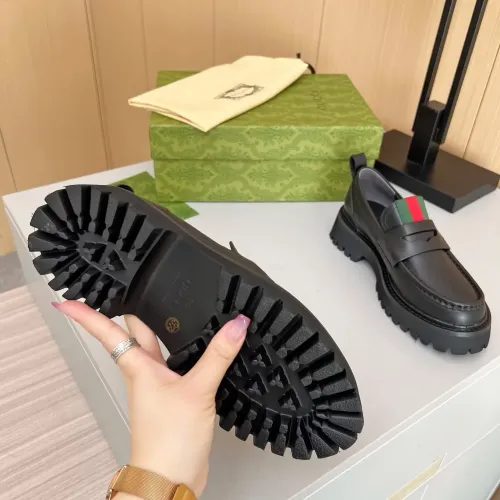 Replica Gucci Oxfords Shoes For Women #1393044 $92.00 USD for Wholesale