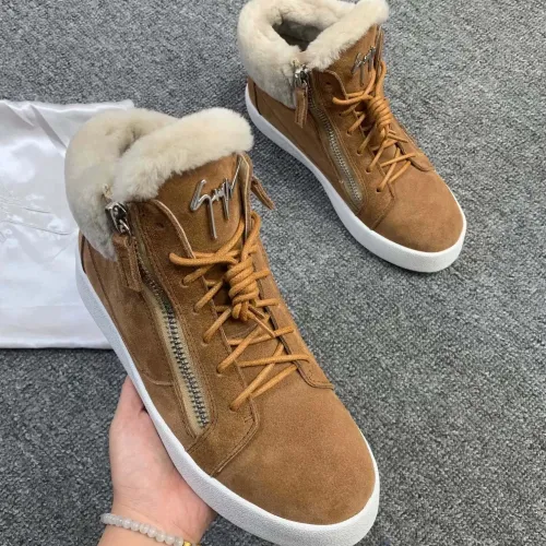 Replica Giuseppe Zanotti High Tops Shoes For Women #1393127 $100.00 USD for Wholesale