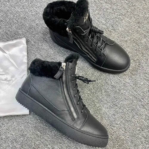 Replica Giuseppe Zanotti High Tops Shoes For Men #1393132 $102.00 USD for Wholesale