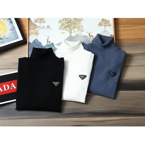 Replica Prada Sweaters Long Sleeved For Men #1393204 $48.00 USD for Wholesale