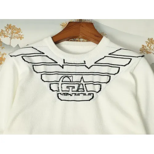 Replica Armani Sweaters Long Sleeved For Men #1393216 $48.00 USD for Wholesale