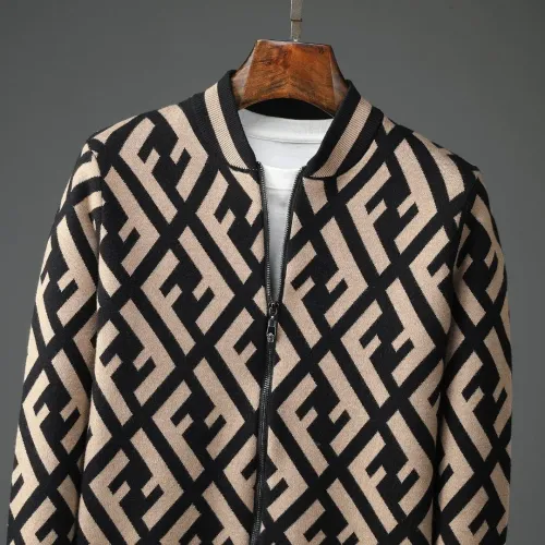 Replica Fendi Sweaters Long Sleeved For Men #1393276 $48.00 USD for Wholesale