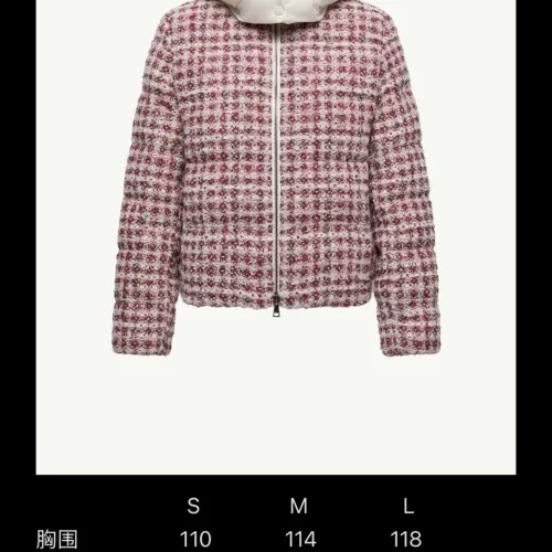 Replica Moncler Down Feather Coat Long Sleeved For Women #1393369 $205.00 USD for Wholesale