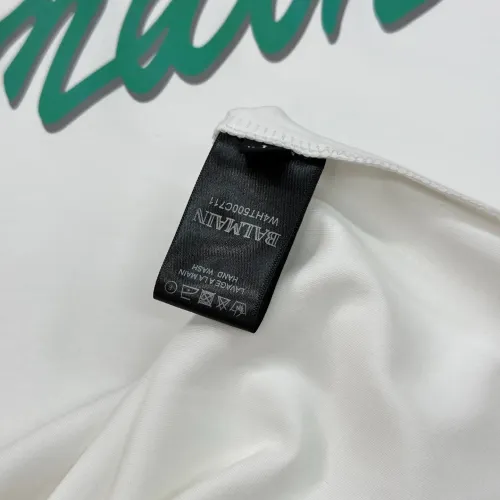 Replica Balmain T-Shirts Long Sleeved For Men #1393464 $80.00 USD for Wholesale