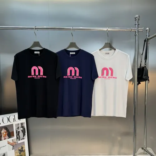 Replica MIU MIU T-Shirts Short Sleeved For Men #1393609 $80.00 USD for Wholesale