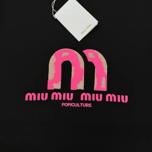 Replica MIU MIU T-Shirts Short Sleeved For Men #1393609 $80.00 USD for Wholesale