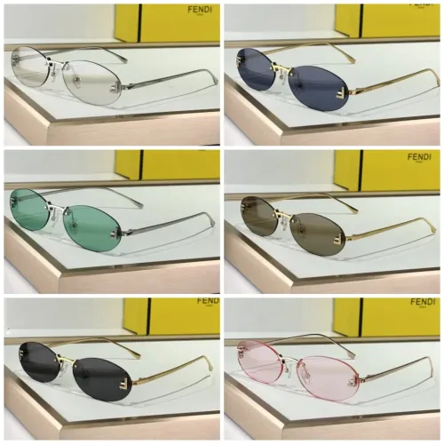 Replica Fendi AAA Quality Sunglasses #1394001 $64.00 USD for Wholesale