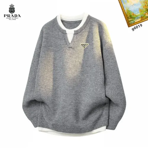 Cheap Prada Sweaters Long Sleeved For Men #1394628, $$48.00 USD On Prada Sweaters