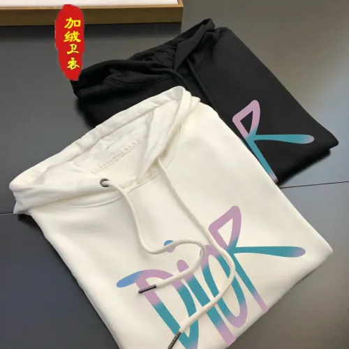 Replica Christian Dior Hoodies Long Sleeved For Men #1395205 $45.00 USD for Wholesale