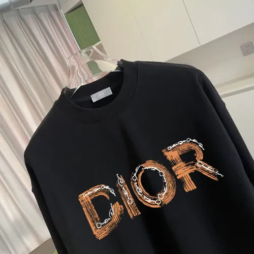 Replica Christian Dior Hoodies Long Sleeved For Unisex #1395963 $52.00 USD for Wholesale