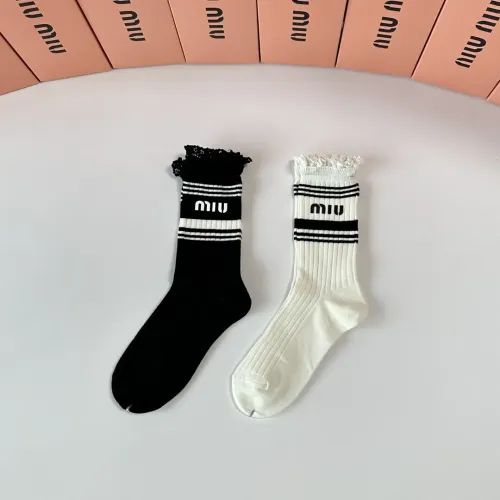 Replica MIU MIU Socks #1396436 $29.00 USD for Wholesale