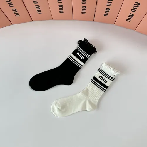Replica MIU MIU Socks #1396436 $29.00 USD for Wholesale