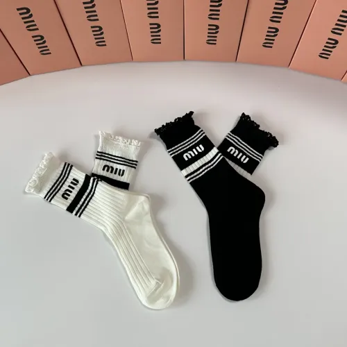 Replica MIU MIU Socks #1396436 $29.00 USD for Wholesale