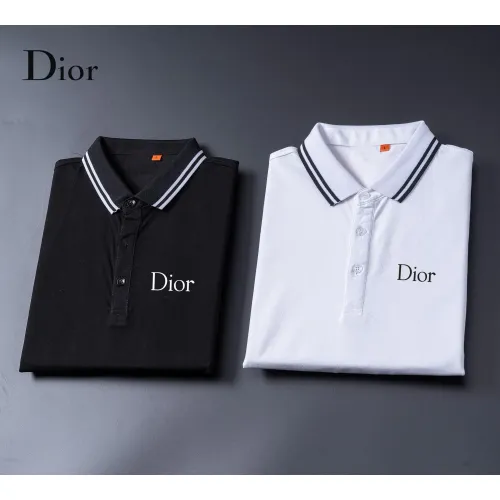 Replica Christian Dior T-Shirts Long Sleeved For Men #1396483 $52.00 USD for Wholesale