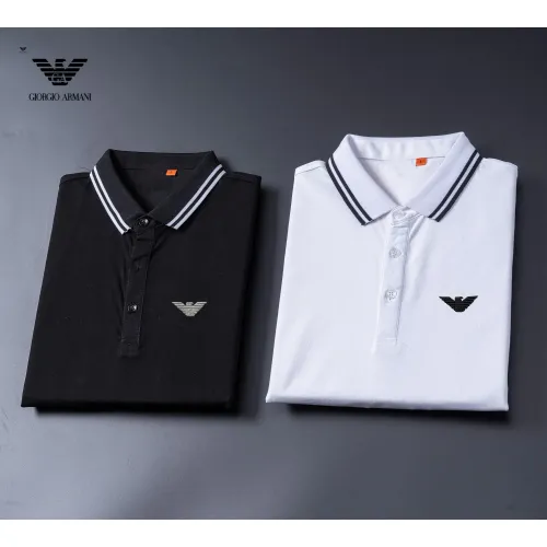 Replica Armani T-Shirts Long Sleeved For Men #1396486 $52.00 USD for Wholesale