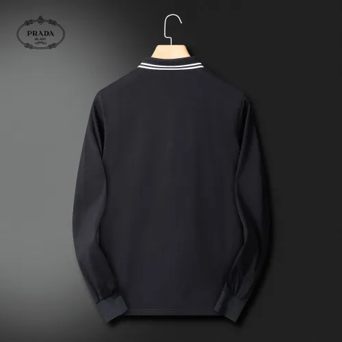 Replica Prada T-Shirts Long Sleeved For Men #1396488 $52.00 USD for Wholesale
