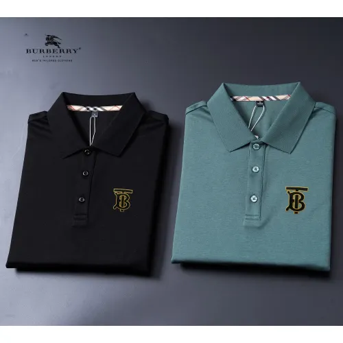 Replica Burberry T-Shirts Long Sleeved For Men #1396497 $52.00 USD for Wholesale