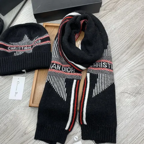 Replica Christian Dior Hat and Scarf Set #1396551 $52.00 USD for Wholesale