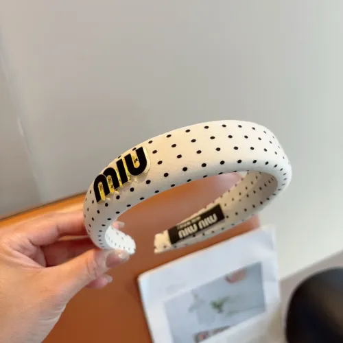 Replica MIU MIU Headband For Women #1397209 $27.00 USD for Wholesale