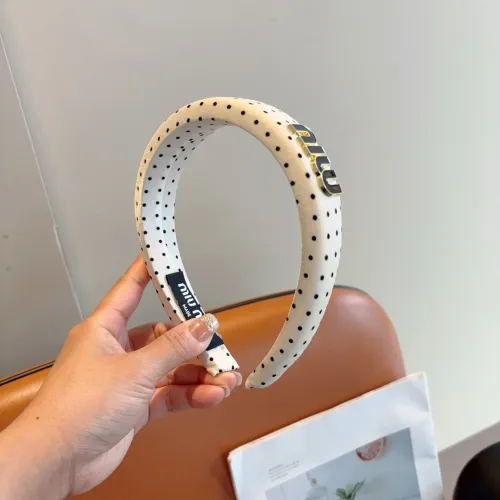 Replica MIU MIU Headband For Women #1397209 $27.00 USD for Wholesale
