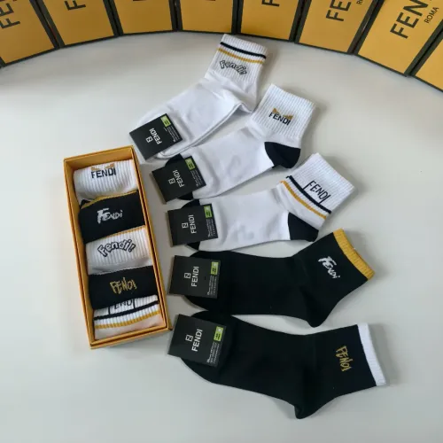 Replica Fendi Socks #1397211 $27.00 USD for Wholesale