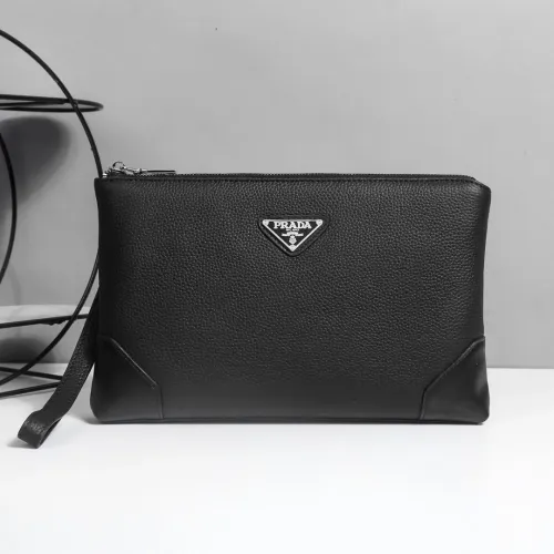 Cheap Prada AAA Man Pouches #1397904, $$96.00 USD On Prada AAA Man Wallets