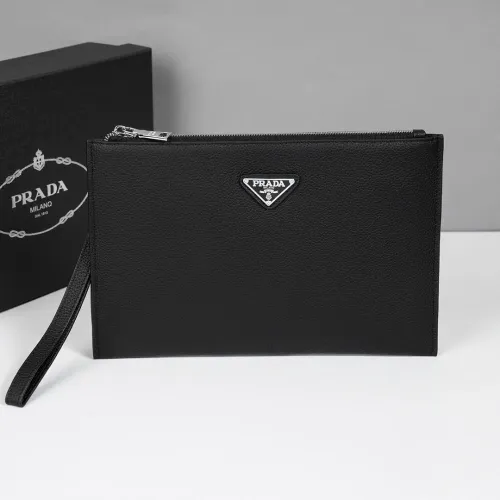 Cheap Prada AAA Man Pouches #1397910, $$96.00 USD On Prada AAA Man Wallets