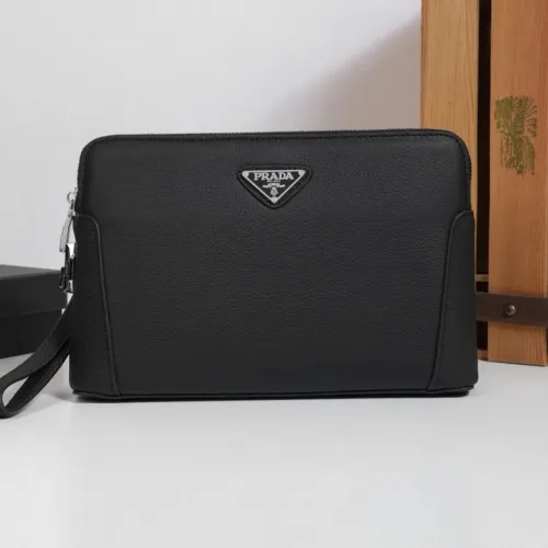 Cheap Prada AAA Man Pouches #1397911, $$96.00 USD On Prada AAA Man Wallets