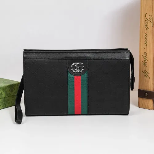 Cheap Gucci AAA Man Pouches #1398054, $$96.00 USD On Gucci AAA Man Wallets