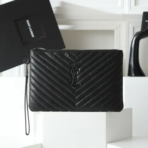 Cheap Yves Saint Laurent AAA Quality Pouches #1398530, $$68.00 USD On Yves Saint Laurent AAA Wallets