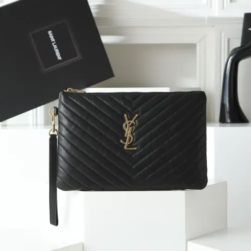 Cheap Yves Saint Laurent AAA Quality Pouches #1398531, $$68.00 USD On Yves Saint Laurent AAA Wallets
