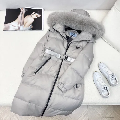 Cheap Prada Down Feather Coat Long Sleeved For Women #1398838, $$247.93 USD On Prada Down Feather Coat