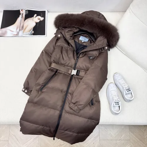 Cheap Prada Down Feather Coat Long Sleeved For Women #1398839, $$247.93 USD On Prada Down Feather Coat