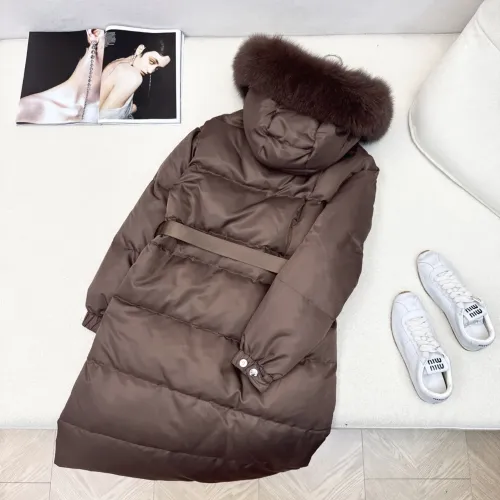 Replica Prada Down Feather Coat Long Sleeved For Women #1398839 $247.93 USD for Wholesale