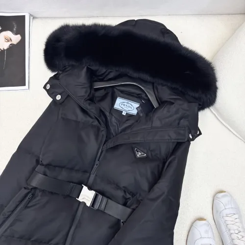 Replica Prada Down Feather Coat Long Sleeved For Women #1398840 $247.93 USD for Wholesale