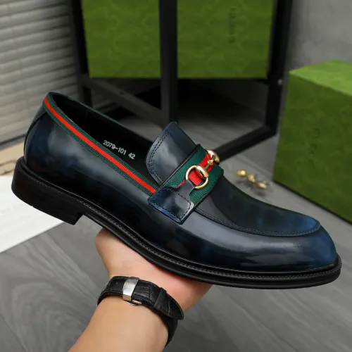 Replica Gucci Oxfords Shoes For Men #1399098 $88.00 USD for Wholesale
