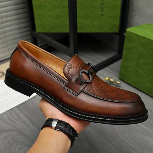 Replica Gucci Oxfords Shoes For Men #1399101 $88.00 USD for Wholesale