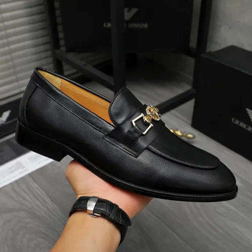 Replica Armani Leather Shoes For Men #1399173 $85.00 USD for Wholesale