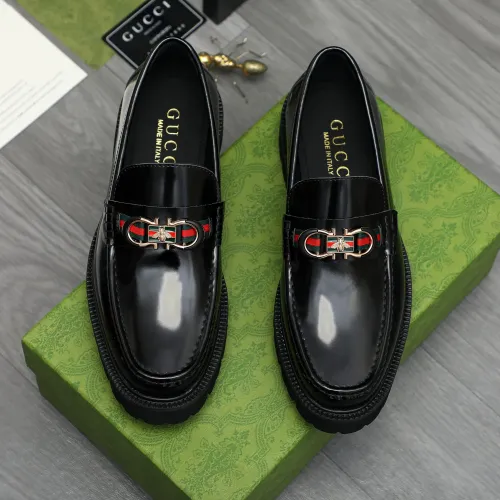 Replica Gucci Oxfords Shoes For Men #1399241 $85.00 USD for Wholesale