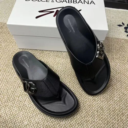 Replica Dolce & Gabbana D&G Slippers For Men #1399460 $60.00 USD for Wholesale
