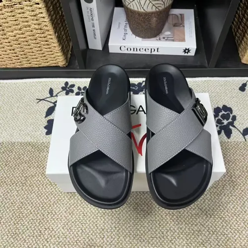 Replica Dolce & Gabbana D&G Slippers For Men #1399467 $60.00 USD for Wholesale