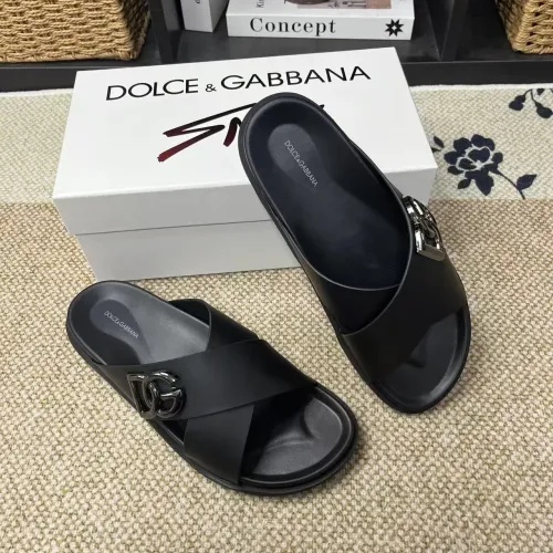 Cheap Dolce &amp; Gabbana D&amp;G Slippers For Men #1399476, $$60.00 USD On Dolce &amp; Gabbana D&amp;G Slippers