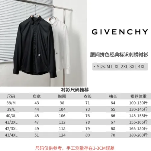 Replica Givenchy Shirts Long Sleeved For Men #1399691 $64.00 USD for Wholesale
