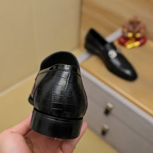 Replica Salvatore Ferragamo Leather Shoes For Men #1399779 $88.00 USD for Wholesale