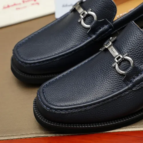 Replica Salvatore Ferragamo Leather Shoes For Men #1399780 $98.00 USD for Wholesale