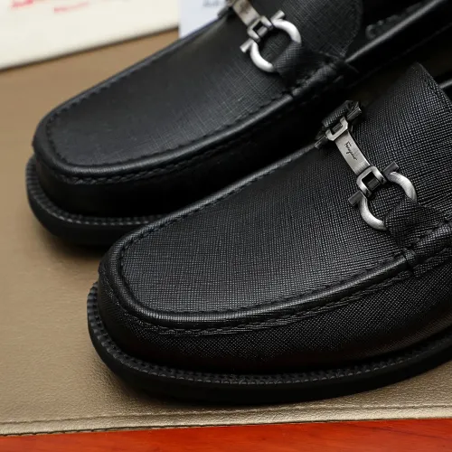 Replica Salvatore Ferragamo Leather Shoes For Men #1399781 $98.00 USD for Wholesale