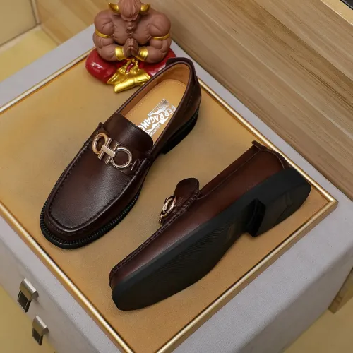 Cheap Salvatore Ferragamo Leather Shoes For Men #1399784, $$98.00 USD On Salvatore Ferragamo Leather Shoes