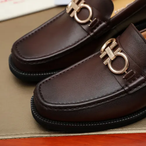 Replica Salvatore Ferragamo Leather Shoes For Men #1399784 $98.00 USD for Wholesale