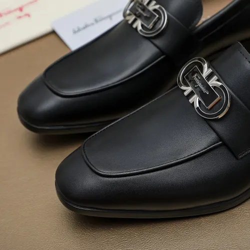 Replica Salvatore Ferragamo Leather Shoes For Men #1399795 $108.00 USD for Wholesale